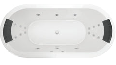 CAVAL Inset Bath or Spa Bath With Sizes 1800 mm And 12/14//18 Flush Jets