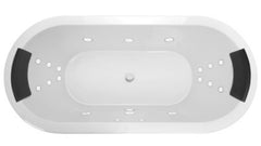 CAVAL Inset Bath or Spa Bath With Sizes 1800 mm And 12/14//18 Flush Jets