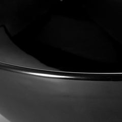 OVAL Gloss Black Above Counter Ceramic Basin 410 x 340 x 145 mm