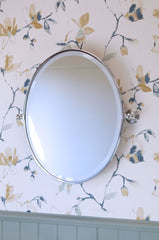 MAYER Pivot Oval Mirror In Chrome - Matte Black - Brushed Brass - Brushed Nickel