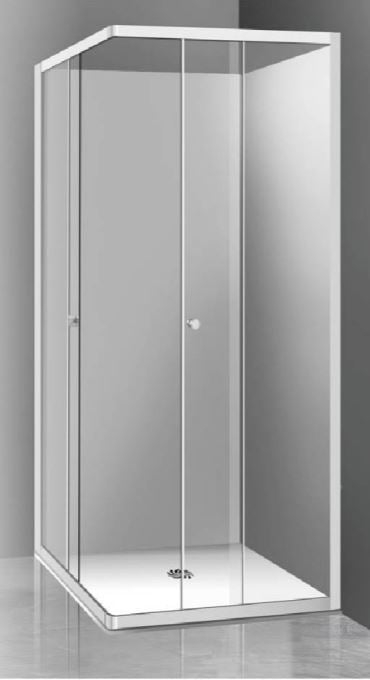 Perfect Corner Entry Sliding Shower Screen