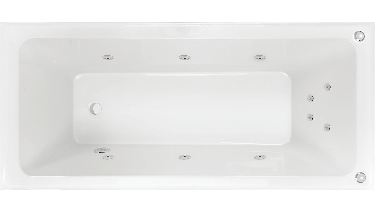 CORTEZ Inset Bath or Spa Bath With Sizes 1520/1670 mm And 10/12/16 Flush Jets
