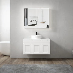 LED MOONLIGHT 900X650 SHAVING CABINET 2 DOORS