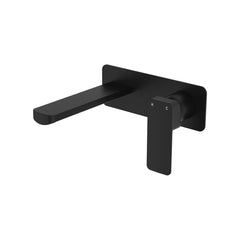 MANO Basin/Bath Wall Mixer Set, Rectangular Plate, 160mm Outlet,  Chrome, Matte Black, Brushed Nickel, Gun Metal, Urban Brass