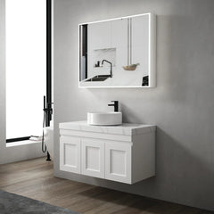 LED MOONLIGHT 900X650 SHAVING CABINET 2 DOORS
