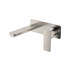 MANO Basin/Bath Wall Mixer Set, Rectangular Plate, 160mm Outlet,  Chrome, Matte Black, Brushed Nickel, Gun Metal, Urban Brass