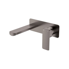 MANO Basin/Bath Wall Mixer Set, Rectangular Plate, 160mm Outlet,  Chrome, Matte Black, Brushed Nickel, Gun Metal, Urban Brass
