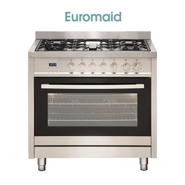 EUROMAID GE9SS 90cm Stove/Cooker ? Electric Oven & Gas Cooktop