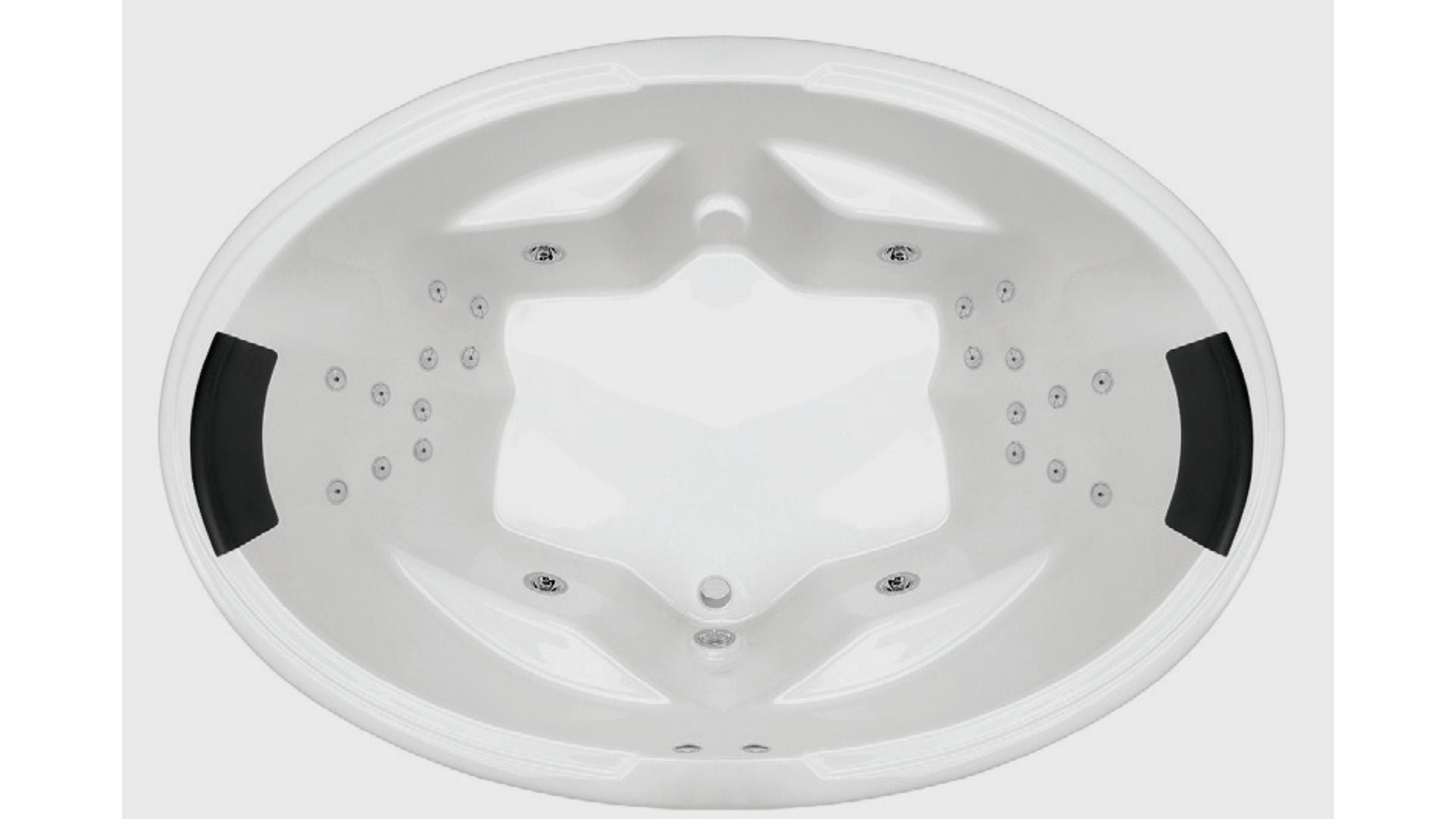 DUO Inset Bath or Spa Bath With Sizes 1850 mm And 12/16//24 Flush Jets