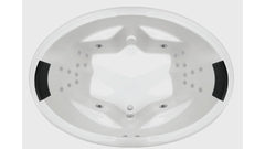 DUO Inset Bath or Spa Bath With Sizes 1850 mm And 12/16//24 Flush Jets