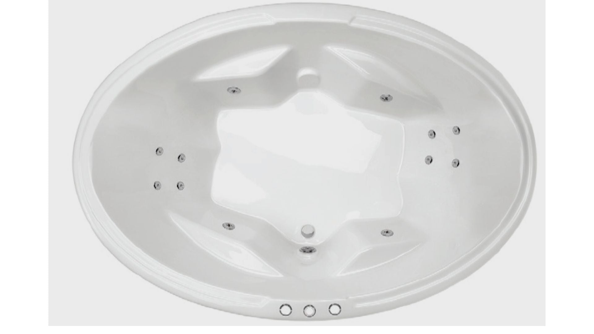 DUO Inset Bath or Spa Bath With Sizes 1850 mm And 12/16//24 Flush Jets