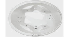 DUO Inset Bath or Spa Bath With Sizes 1850 mm And 12/16//24 Flush Jets