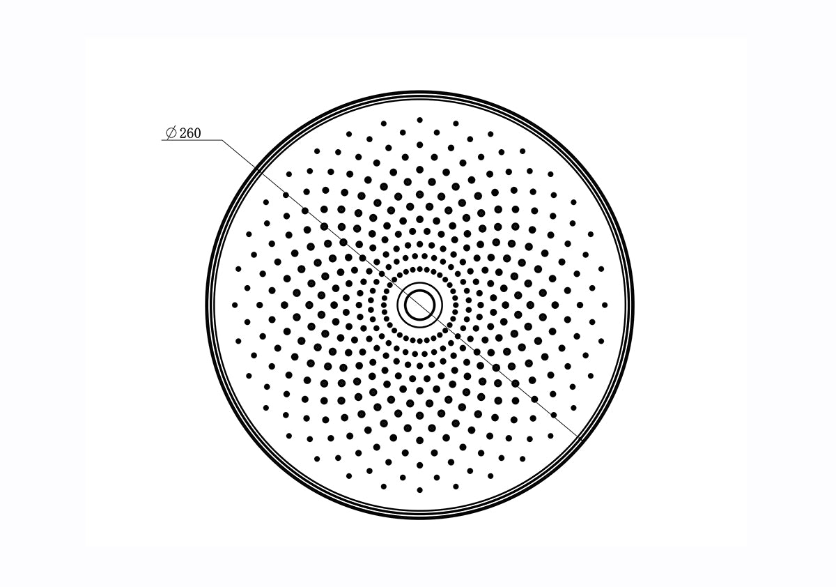 The Galaxy Bush Shower Head Chrome, Matte Black, Gun Metal, Brushed nickel, Brushed Gold
