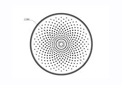 The Galaxy Bush Shower Head Chrome, Matte Black, Gun Metal, Brushed nickel, Brushed Gold
