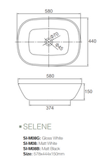 Selene Above Counter Basins