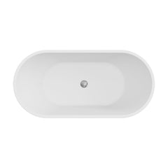 Koko Freestanding Acrylic Bath, 1500mm, Matte White