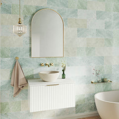 Jada Concrete Bath, Warm White