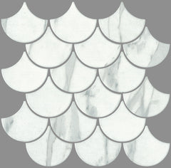 ST8C NORDIC CARRARA FAN FISHSCALE MATT 80MM