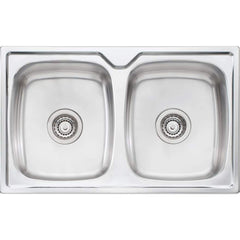 ENDEAVOUR Double Bowl Topmount Sink In Size 780x480x200mm