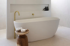 Bloom Floor Bath Spout Light Brushed Brass ,  Brushed Nickel, Brushed Gunmetal, Matte Black, Chrome