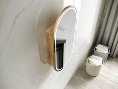 LED NOOSA 900X450 NATURAL OAK SHAVING CABINET