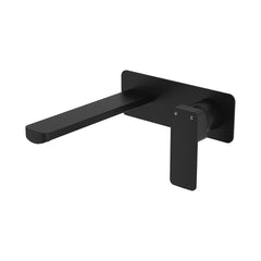 MANO Basin/Bath Wall Mixer Set, Rectangular Plate, 200mm Outlet, Chrome, Matte Black, Brushed Nickel, Gun Metal, Urban Brass