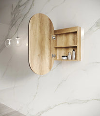LED NOOSA 900X450 NATURAL OAK SHAVING CABINET