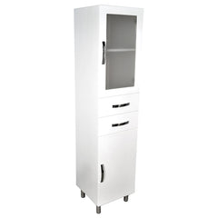 Unicab? Tallboy, Solid Doors , 1 Glass Panel Door & 2 Drawers