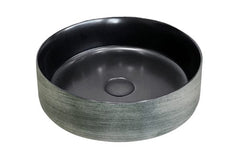 FLORENCIA Counter Top Basin Scratch Black Matte Black and Silver Matte White