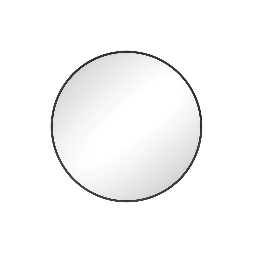 BABE Cercle Framed Mirror 600mm Or 800mm In Matte Black & Urban Brass-600mm