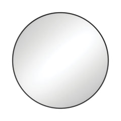 BABE Cercle Framed Mirror 600mm Or 800mm In Matte Black & Urban Brass-800mm