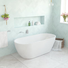 COCO Freestanding Acrylic Bath In 1500mm,1680mm Matte White