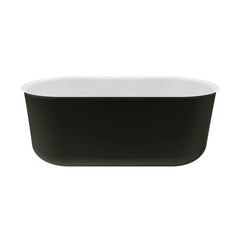 VINDSOR Freestanding Acrylic Bath In White And Matte Black 1500mm, 1700mm
