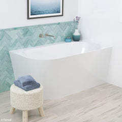 KLOHEE Acrylic Corner Bath In 1400mm, Right Corner And Left Corner