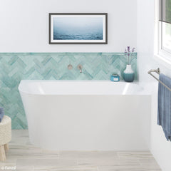 KLOHEE Acrylic Corner Bath In 1400mm, Right Corner And Left Corner