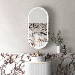 LED NOOSA 900X450 WHITE SHAVING CABINET