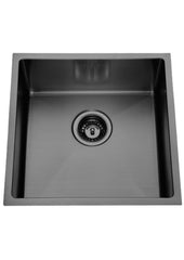 BUILDERS Handmade Kitchen Sink In Chrome, Black And Copper Available In 1114-x-430-x-200-mm