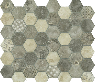 SIGNATURE HEXAGON SMOKE SATIN 45X52