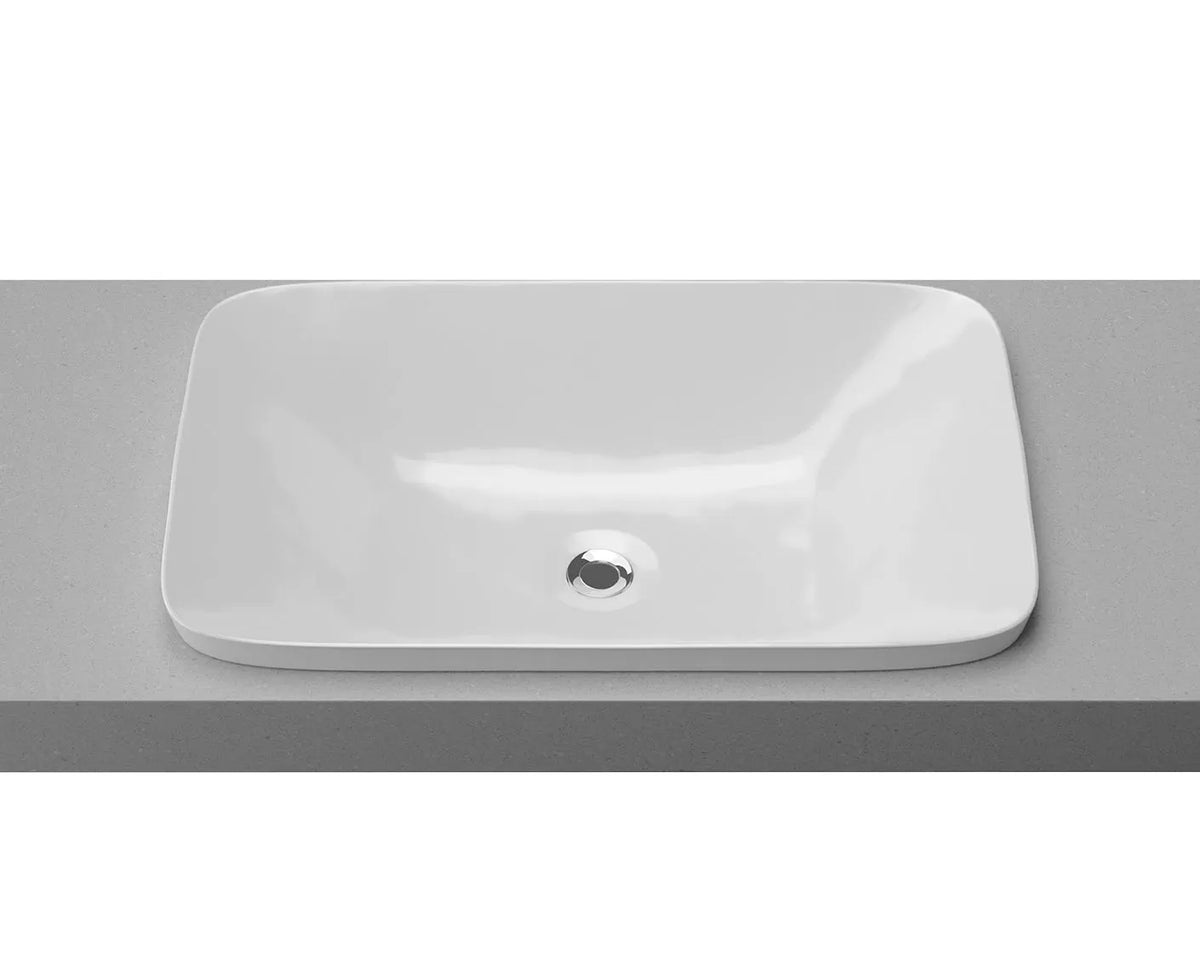 George Ceramic basin White Gloss, White Matt