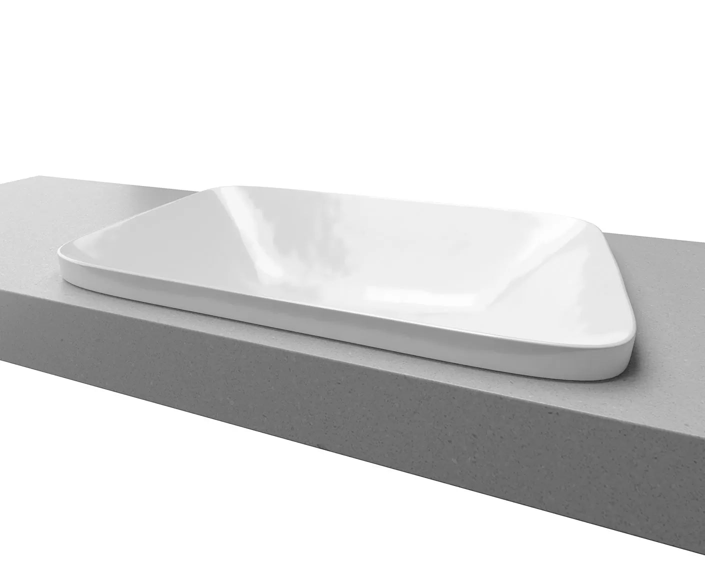 George Ceramic basin White Gloss, White Matt