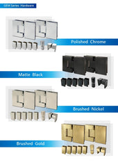Perfect Frameless Screen 900x900mm & 850x850mm Chrome, Black, Satin, Brushed Gold
