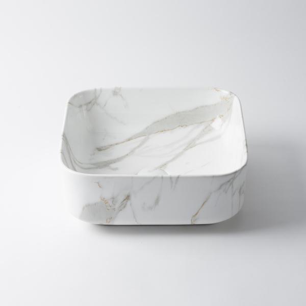 Regency Square Basin Classic with White Grey Gold