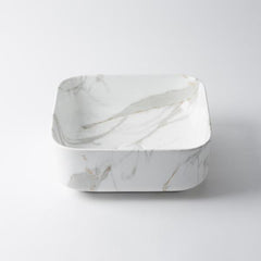 Regency Square Basin Classic with White Grey Gold