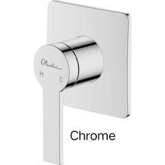BARCEIONA Wall Mixer in Chrome and Matte Black