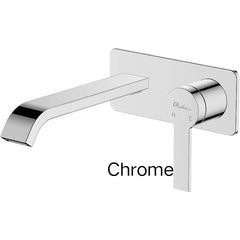 BARCELONA Wall Mixer Set in Chrome and Matte Black