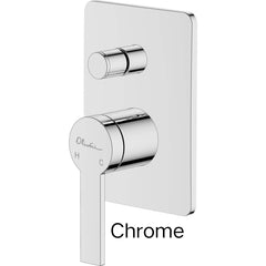 BARCELONA Chrome Wall Mixer With Diverter