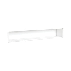 1200 Display Shelf Insert for Mirror Cabinet, Satin White, Scandi Oak, Industrial, Satin Black