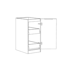BYRON/BONDI LAUNDRY 415 NATURAL OAK BASE CABINET WITH INTERNAL DRAWER
