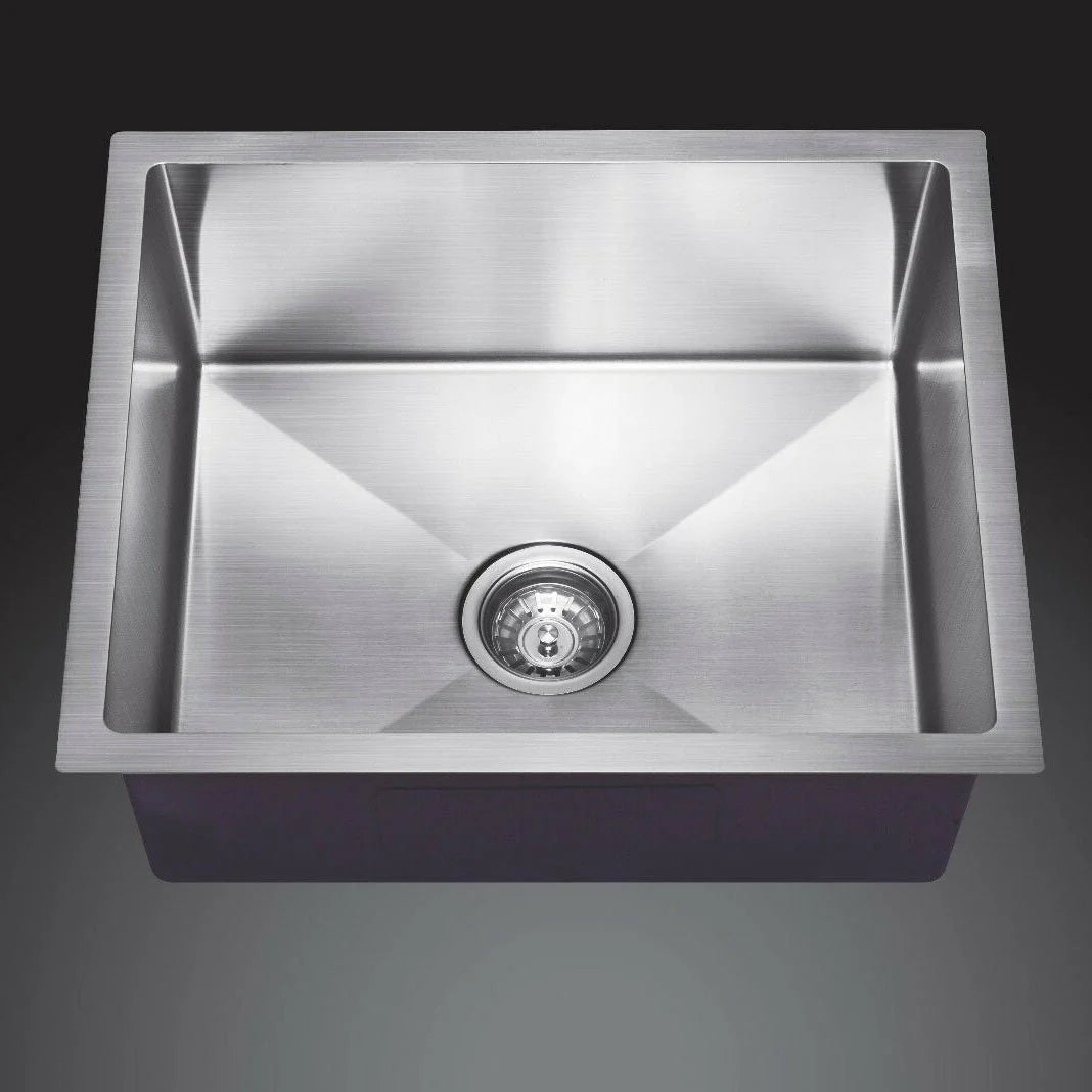 SPECTER Handmade Stainless Steel Under/Topmount Kitchen Laundry Single Sink in Size 550*450*220