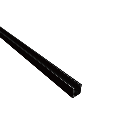 U Channel Chrome,  Matte Black, Brushed Gold, Brushed Nickel, Gunmetal Grey